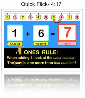 addition lesson 1 quick flick