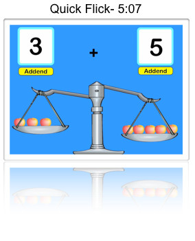 addition lesson 8 quick flick